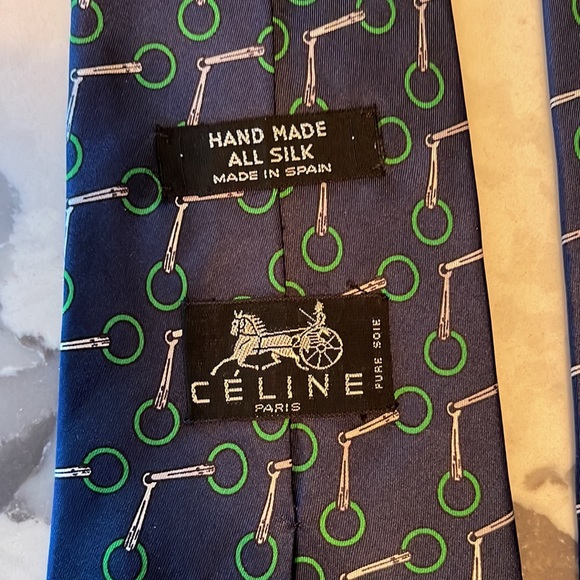 CELINE tie with horse bridal designer - Picture 2 of 4